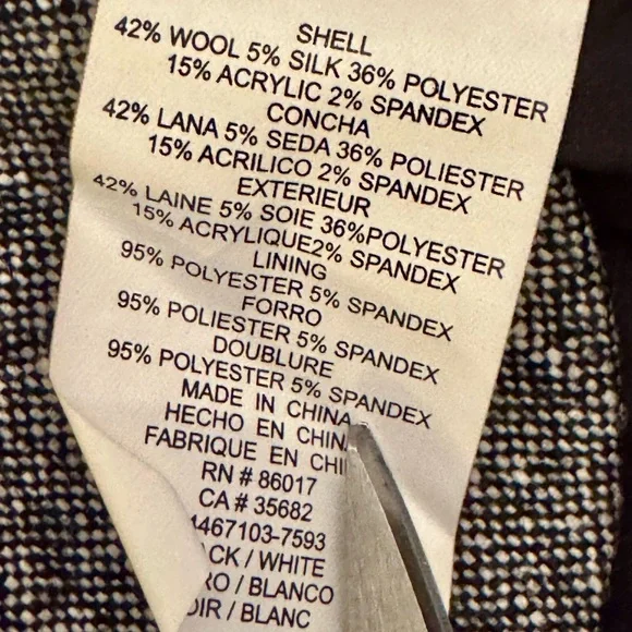 Bebe Cropped Blazer Jacket Gray Wool Blend Steampunk Detailed Fitted Victorian - Picture 6 of 13